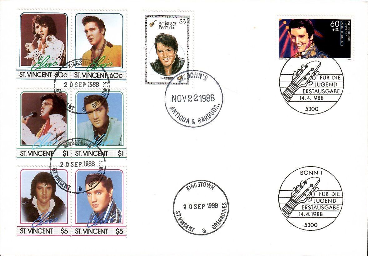 Znaczek Niemcy 1988 Mi 1361+ANB1060+SVN872-877 FDC