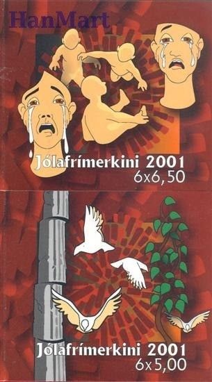 Znaczek Wyspy Owcze 2001 Mi mh 412-413 Czyste **