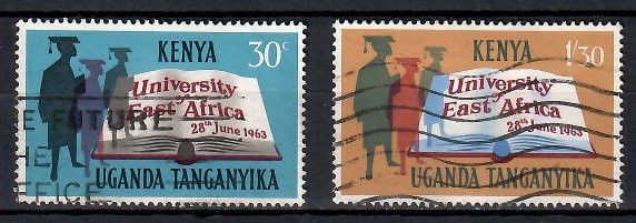 Znaczek Brytyjska Afryka Wschodnia 1963 Mi 128-129 Stemplowane
