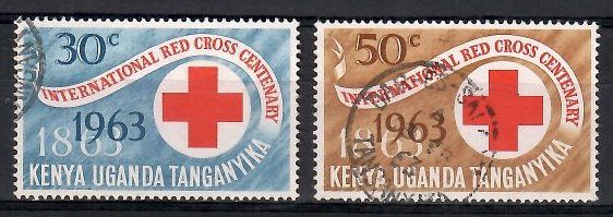 Znaczek Brytyjska Afryka Wschodnia 1963 Mi 130-131 Stemplowane