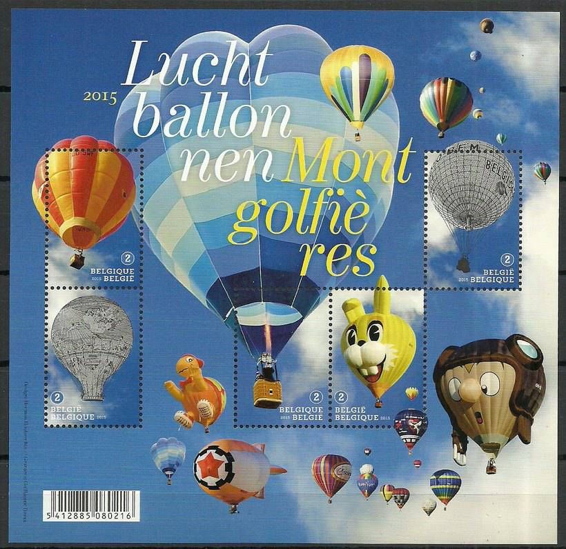 Znaczek Belgia 2015 Mi bl 196 Czyste **
