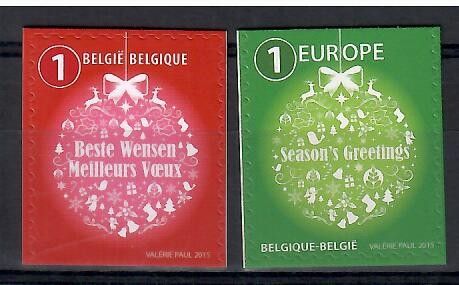 Znaczek Belgia 2015 Mi 4613Du-4614Do Czyste **