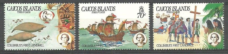 Znaczek Caicos Islands 1984 Mi 52-54 Czyste **
