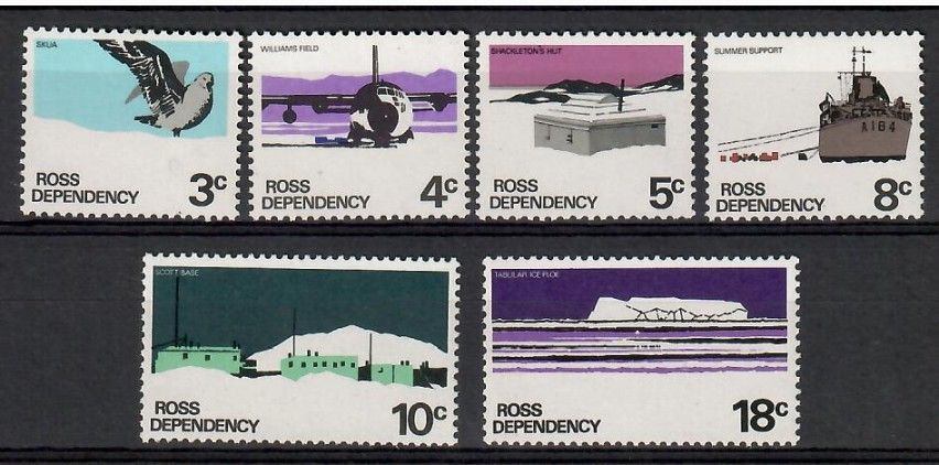 Znaczek Ross Dependency 1972 Mi 9-14v Czyste **