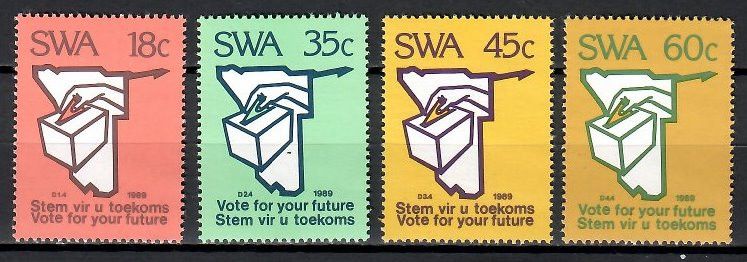 Znaczek Afryka Południowo-Zachodnia 1989 Mi 645-648 Czyste **
