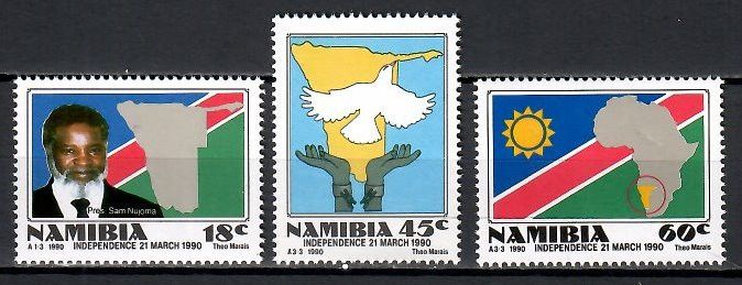 Znaczek Namibia 1990 Mi 668-670 Czyste **