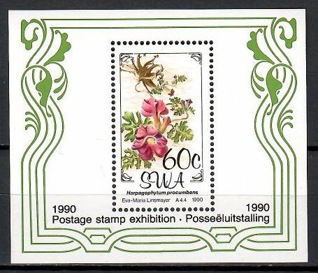 Znaczek Afryka Południowo-Zachodnia 1990 Mi bl 11 Czyste **