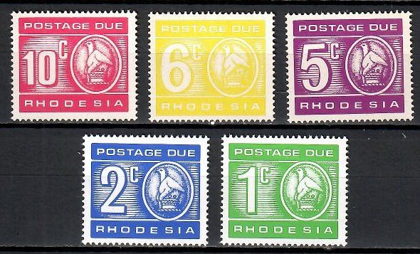 Znaczek Rodezja 1970 Mi por 11-13 Czyste **
