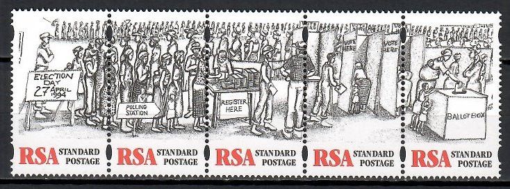 Znaczek Republika Południowej Afryki 1997 Mi 1047-1051 Czyste **
