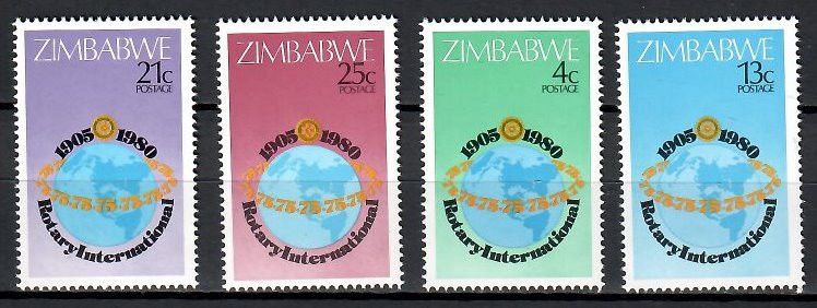 Znaczek Zimbabwe 1980 Mi 242-245 Czyste **
