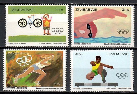 Znaczek Zimbabwe 1984 Mi 289-292 Czyste **