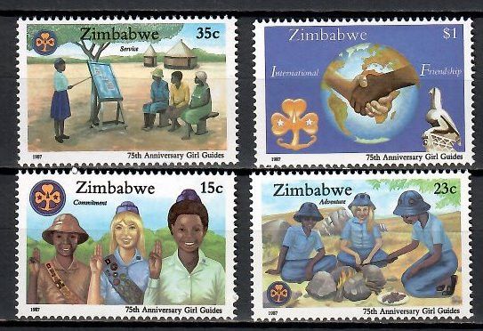 Znaczek Zimbabwe 1987 Mi 364-367 Czyste **
