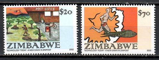 Znaczek Zimbabwe 2002 Mi 740-741 Czyste **