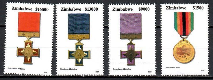 Znaczek Zimbabwe 2004 Mi 778-781 Czyste **