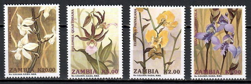 Znaczek Zambia 1992 Mi 595-598 Czyste **
