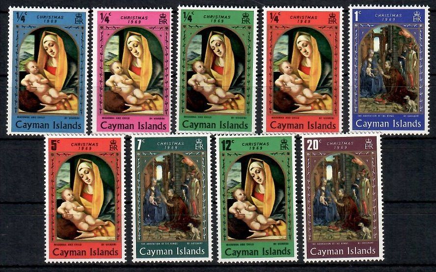 Znaczek Kajmany 1969 Mi 241-249 Czyste **