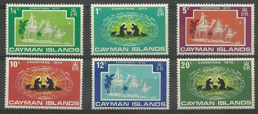 Znaczek Kajmany 1970 Mi 276-281 Czyste **