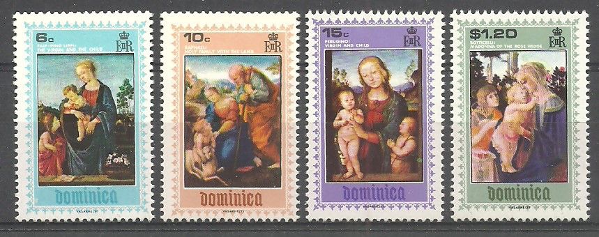 Znaczek Dominika 1969 Mi 286-289 Czyste **