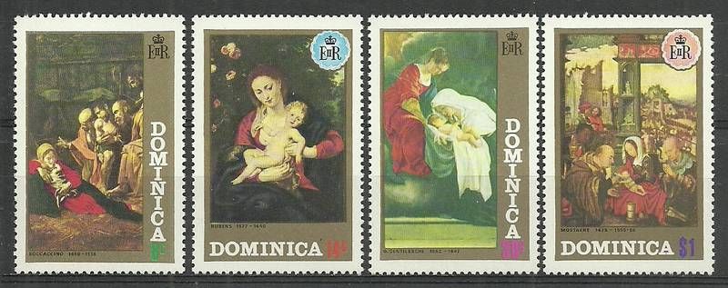 Znaczek Dominika 1972 Mi 350-353 Czyste **
