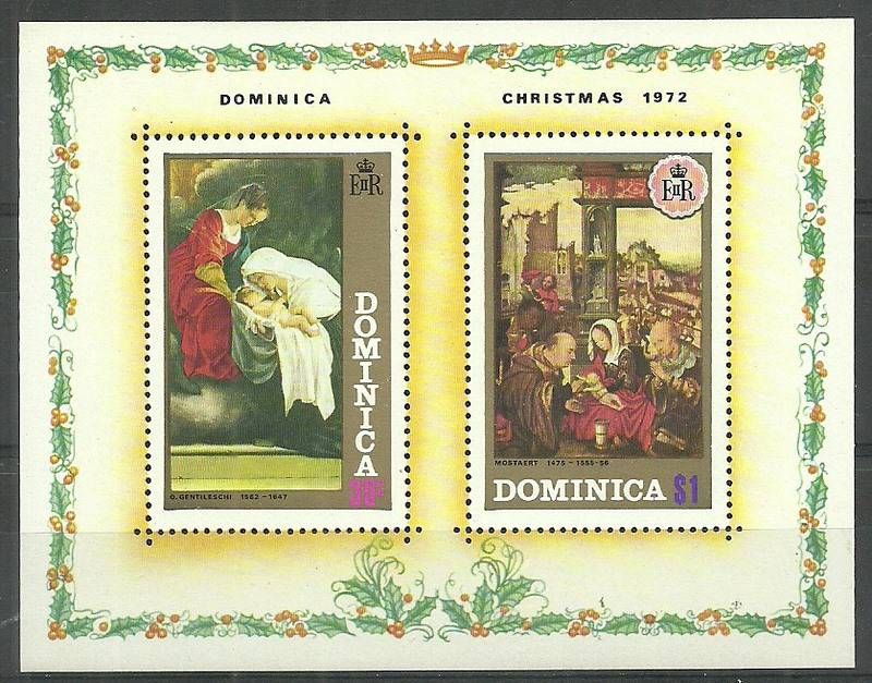 Znaczek Dominika 1972 Mi bl 16 Czyste **
