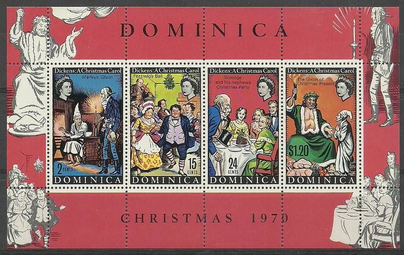 Znaczek Dominika 1970 Mi bl 5 Czyste **