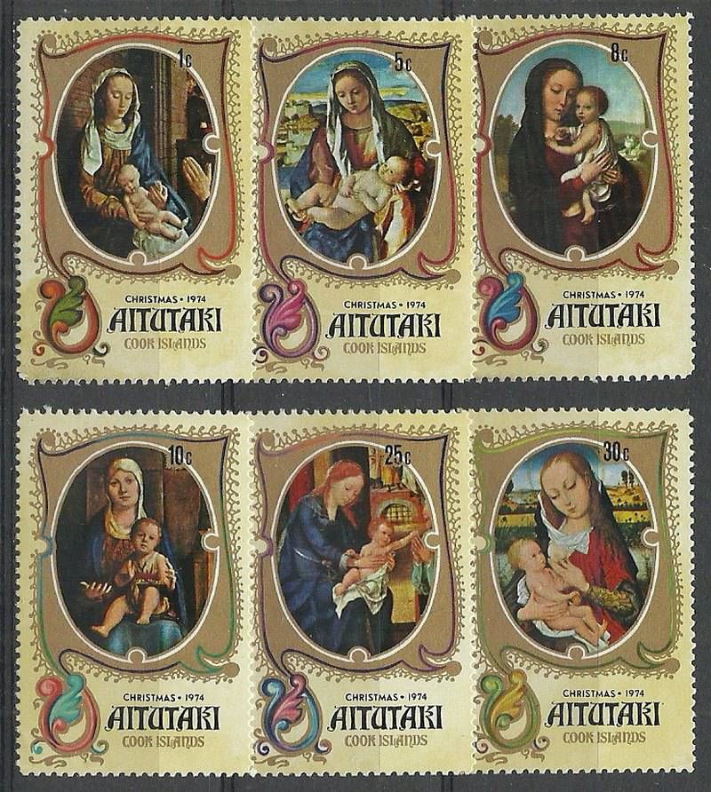 Znaczek Aitutaki 1974 Mi 120-125 Czyste **