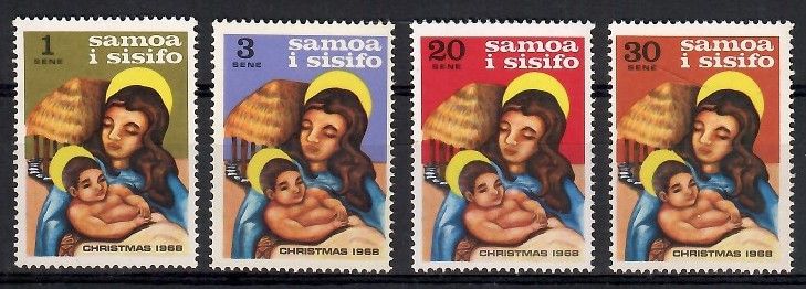 Znaczek Samoa 1968 Mi 187-190 Czyste **