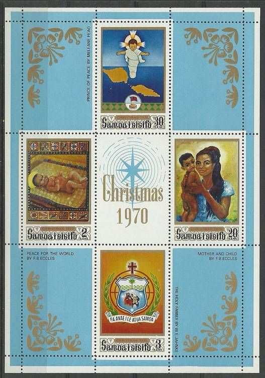 Znaczek Samoa 1970 Mi bl 2 Czyste **