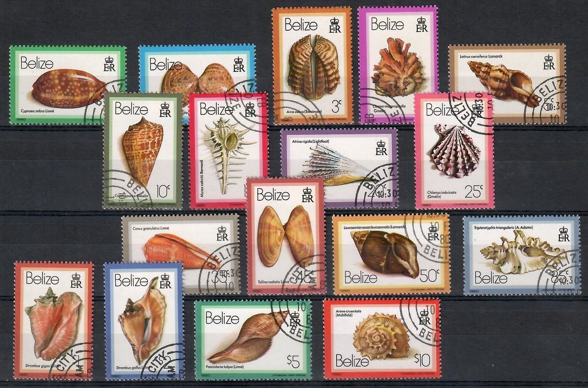 Znaczek Belize 1980 Mi 454-470I Stemplowane