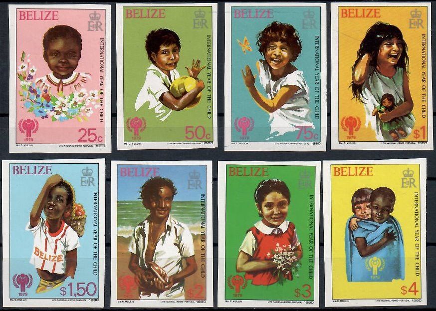 Znaczek Belize 1980 Mi 475-482B Czyste **