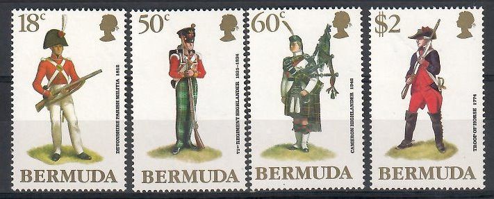 Znaczek Bermudy 1988 Mi 536-539 Czyste **