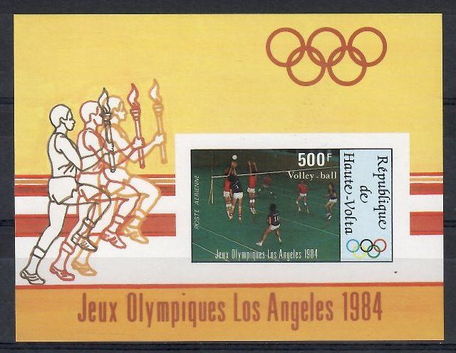 Znaczek Burkina Faso 1984 Mi bl 70B Czyste **