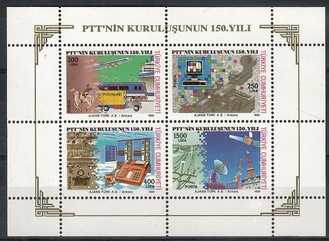 Znaczek Turcja 1990 Mi bl 29 Czyste **