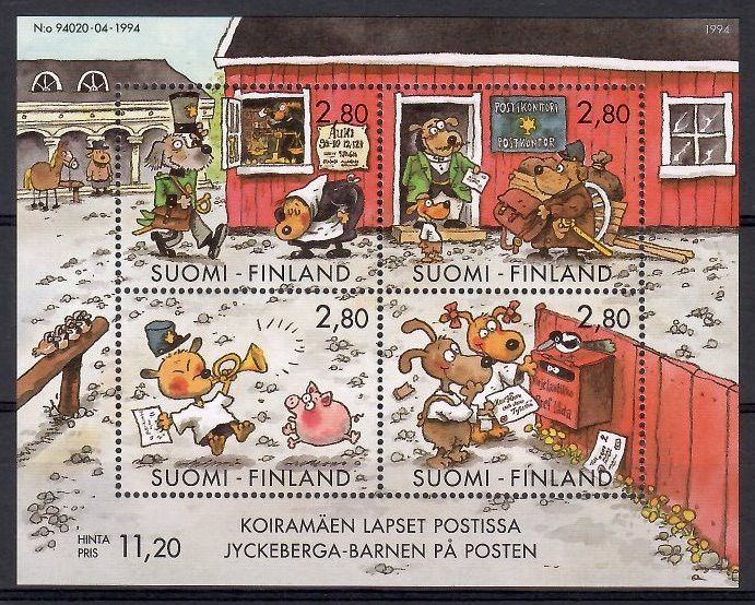 Znaczek Finlandia 1994 Mi bl 14 Czyste **