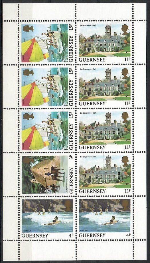 Znaczek Guernsey 1987 Mi h-blatt 26 Czyste **