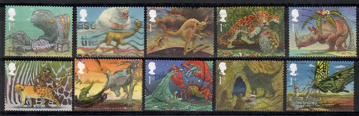 Znaczek Wielka Brytania 2002 Mi 1971-1980 Stemplowane