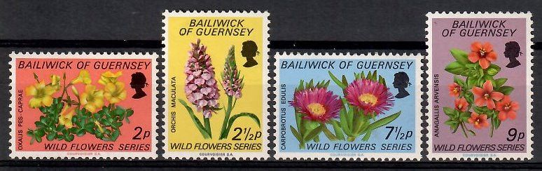 Znaczek Guernsey 1972 Mi 67-70 Czyste **