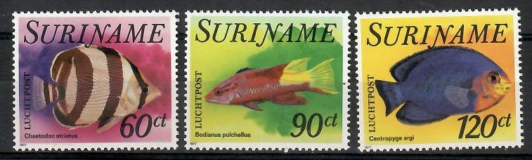 Znaczek Surinam 1977 Mi 776-778 Czyste **
