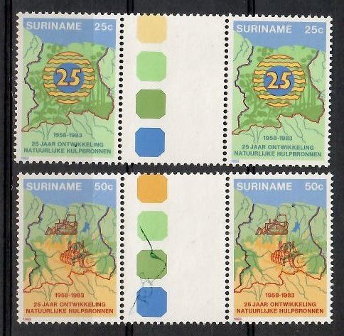 Znaczek Surinam 1983 Mi 1038-1039 Czyste **