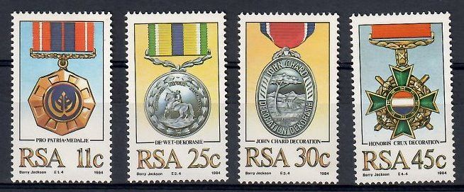 Znaczek Republika Południowej Afryki 1984 Mi 661-664 Czyste **
