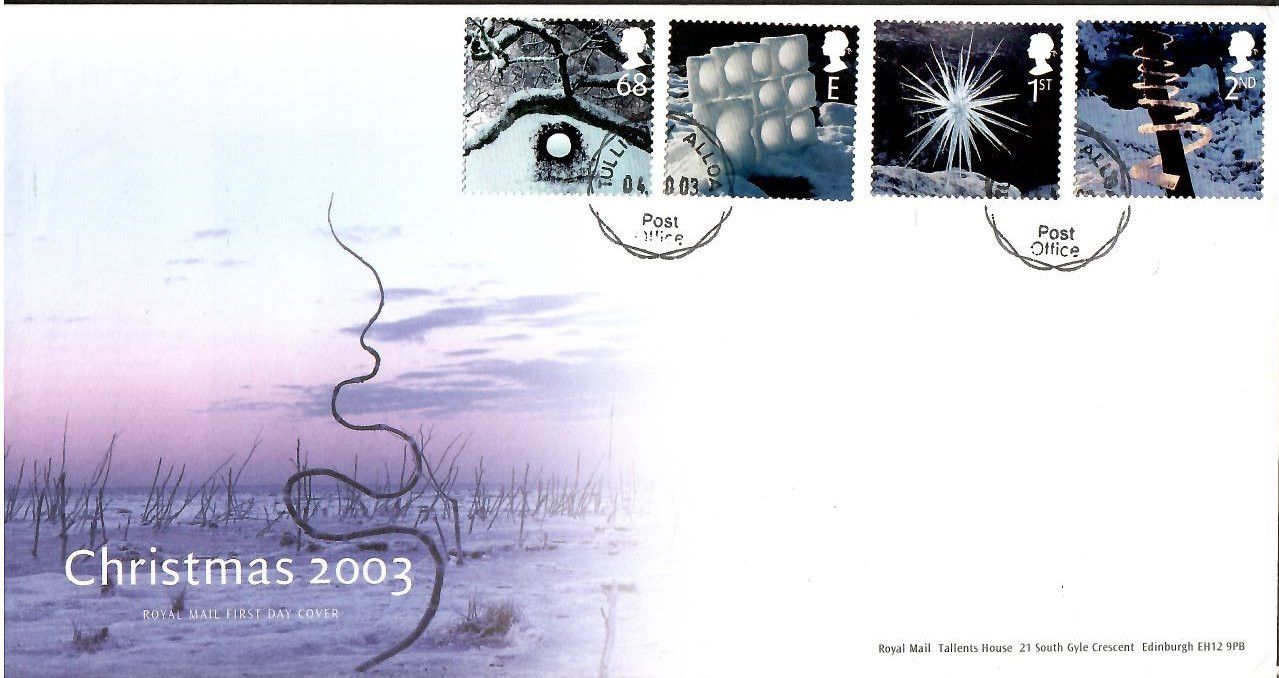 Znaczek Wielka Brytania 2003 Mi 2164-2166+2168I FDC