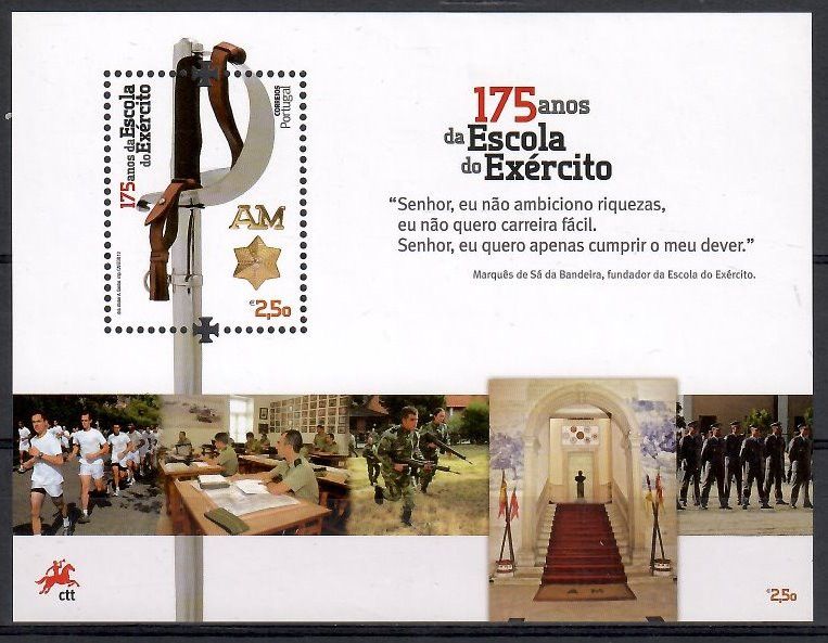 Znaczek Portugalia 2012 Mi bl 326 Czyste **