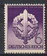Znaczek Deutsches Reich / III Rzesza 1942 Mi 818 Czyste **
