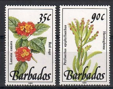 Znaczek Barbados 1992 Mi 797-798 Czyste **