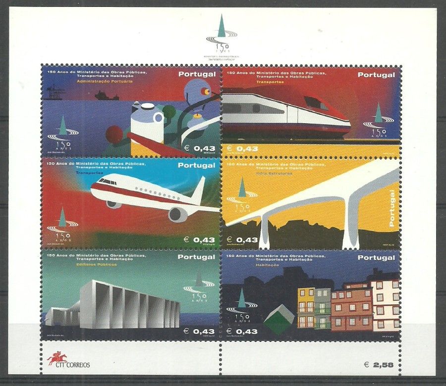 Znaczek Portugalia 2002 Mi bl 179 Czyste **
