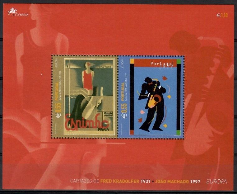 Znaczek Portugalia 2003 Mi bl 185 Czyste **