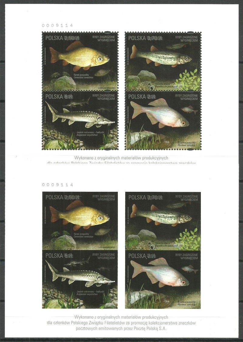 Znaczek Polska 2016 Mi 4861-4864ND A+B Fi 4711-4714ND A+B Czyste **