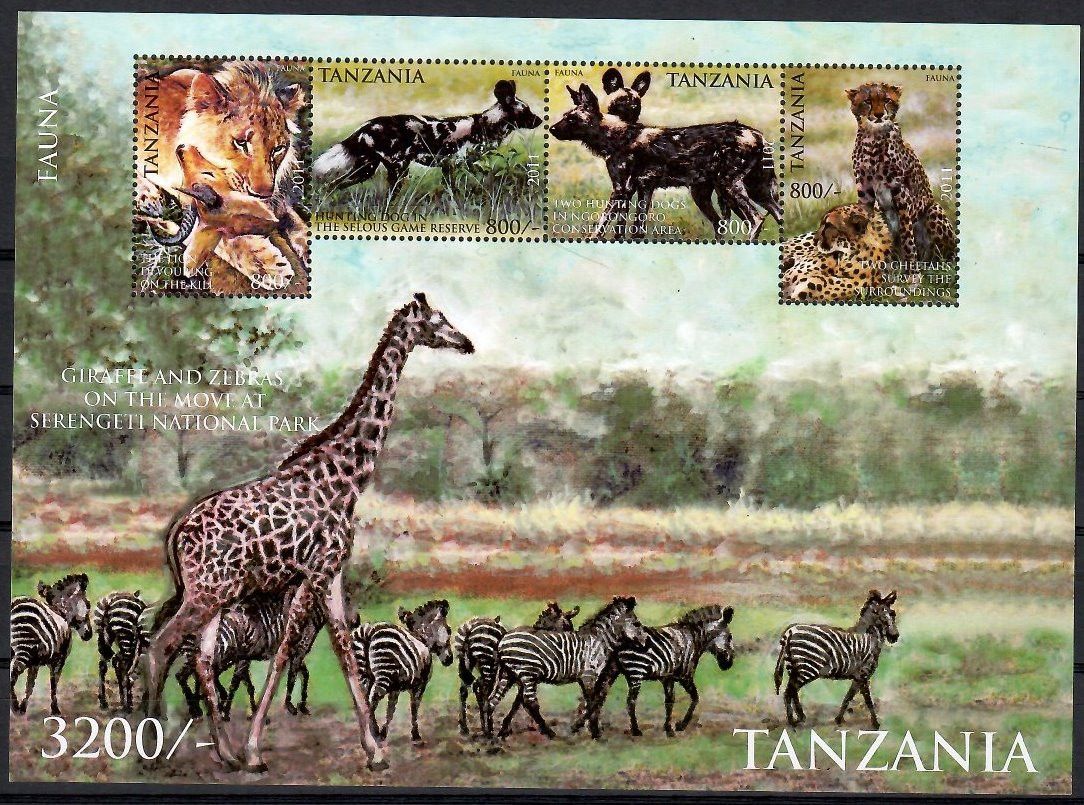 Znaczek Tanzania 2011 Mi ark 4774-4777 Czyste **
