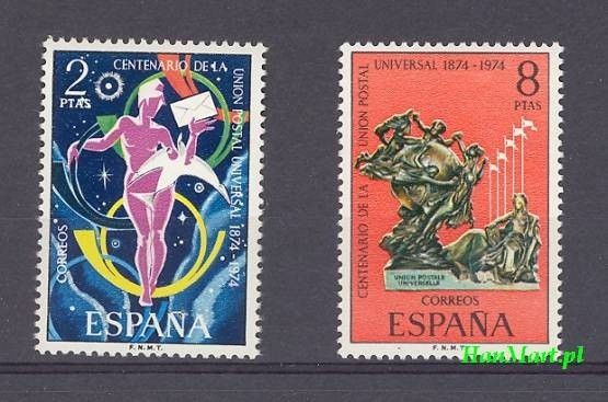 Znaczek Hiszpania 1974 Mi 2106-2107 Czyste **