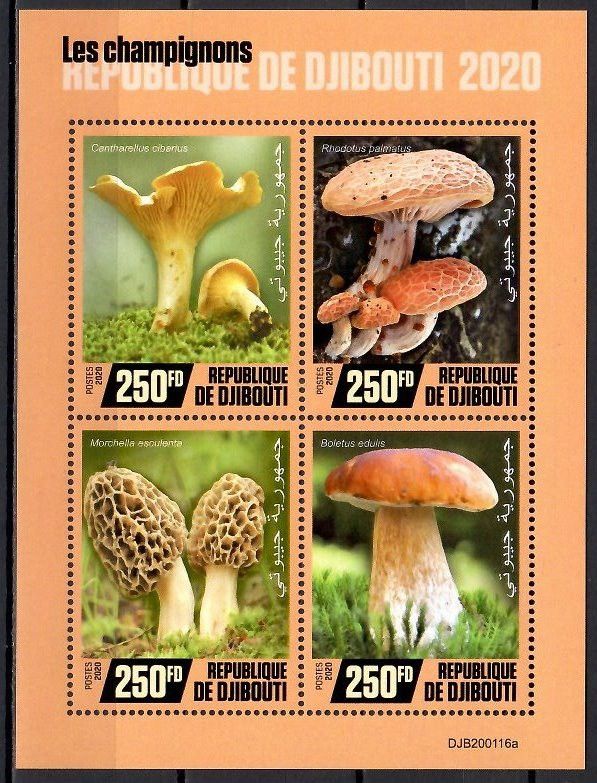 Znaczek Dżibuti 2020 Mi ark 3348-3351 Czyste **